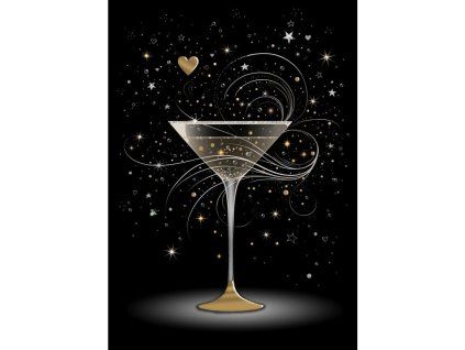 Přání Bug Art A6, černé - Cocktail