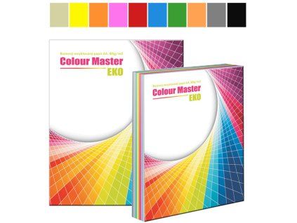 Papír barevný Colour Master EKO A4, 10 barev, 100 listů