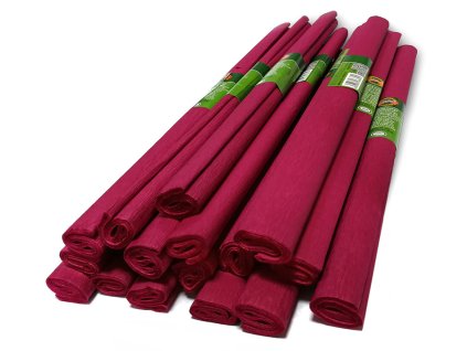 Krepový papír, 50 x 200 cm, vínový