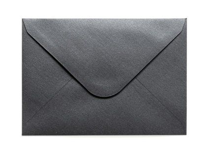 C6 obálka Pearl černá, 114 x 162 mm, 10 ks