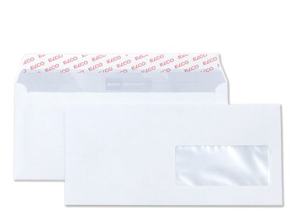 DL obálka, samolepící, s oknem, Elco