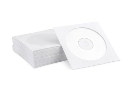Obálka na CD (pošetka) papírová bílá