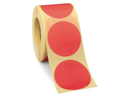 Samolepící kolečka červená, 50 mm, 500 ks