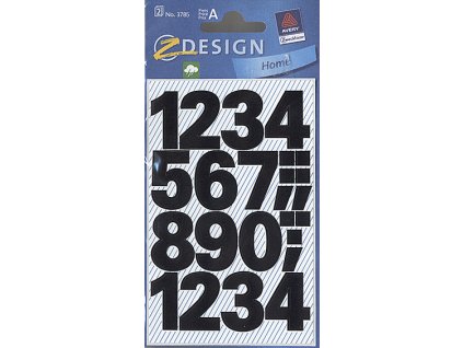 Samolepící číslice 25 mm, 3785, Z-design