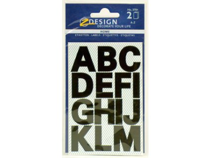 Samolepicí abeceda, černá, 25 mm, 3784 Z-design
