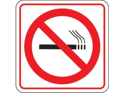 Samolepka Zákaz kouření,5x5cm