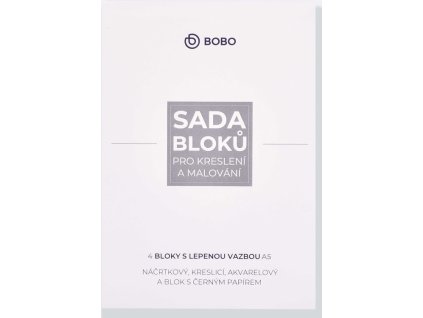 Sada bloků A4 pro kreslení a malování, lepená vazba