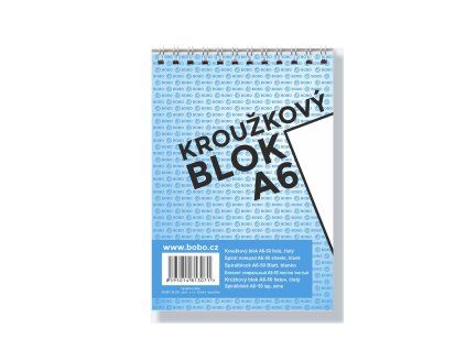 Blok A6 Bobo, čistý