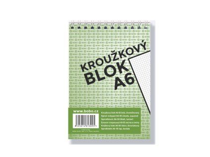 Blok A6 Bobo, čtverečkovaný