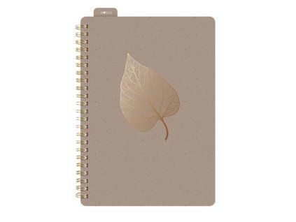 Blok A5 Golden Leaf, linkovaný, 80 listů