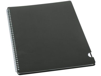 Plastic blok A4, spirála na delší straně, linka