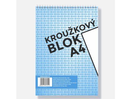 Blok A4 Bobo, s horní spirálou, čistý