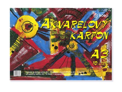 Karton akvarelový A3, 10 volných listů, 250 g/m2