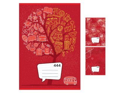 Sešit 444, 40 listů, linkovaný, A4