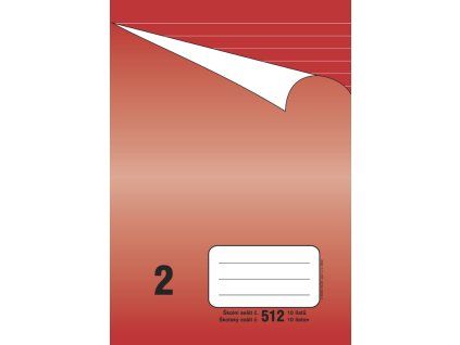Sešit 512, 10 listů, linkovaný, A5