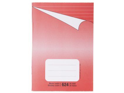 Sešit 624, 20 listů, linkovaný, A6