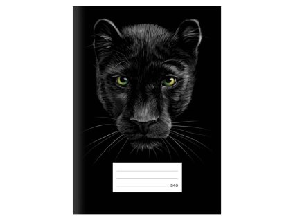 Sešit A5 540 Černý panter, 40 listů, čistý