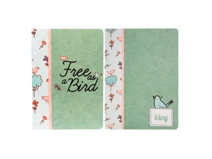 Sešit A4 Birds, linkovaný, 48 listů