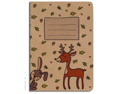 Sešit A5 BeBechy Srnec, linkovaný, 52 listů