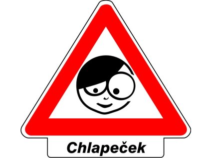 Samolepka Kluk + jméno na přání