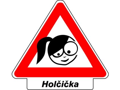 Samolepka Holčička + jméno na přání
