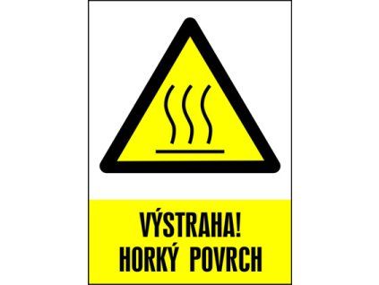Samolepka Výstraha Horký povrch!