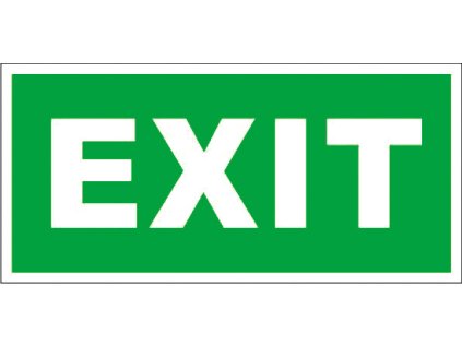 Samolepka EXIT, 21x10 cm