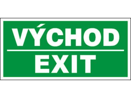Samolepka Východ - Exit, 21x10 cm