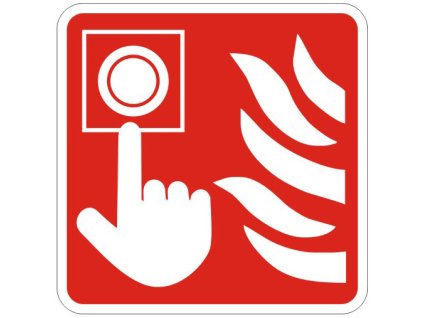 Samolepka Požární hlásič, 8x8 cm