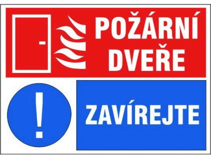 Samolepka Požární dveře, A5