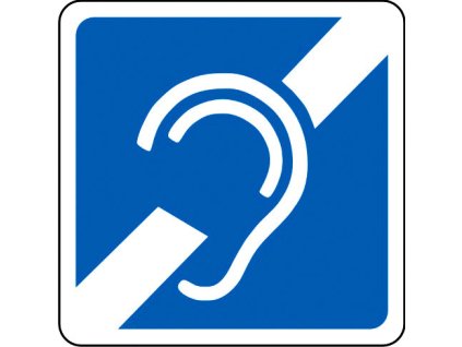 Samolepka Neslyšící, 11 x 11 cm