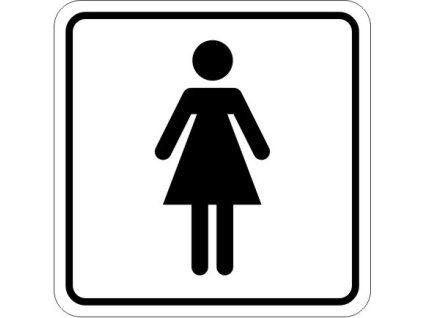 Samolepka WC ženy