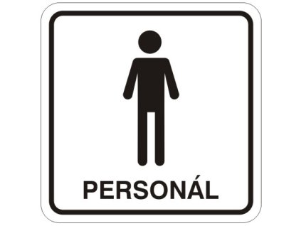 Samolepka Personál, 8x8 cm (Varianta Personál)