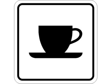 Samolepka Občerstvení, 11x11 cm