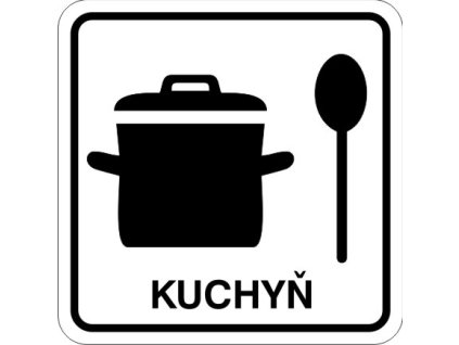 Samolepka Kuchyň, 8x8 cm