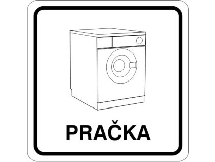 Samolepka Pračka, 11 x 11 cm