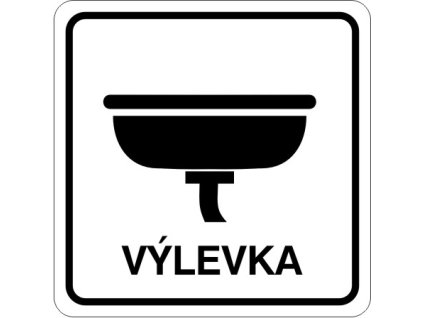 Samolepka Výlevka, 11 x 11 cm