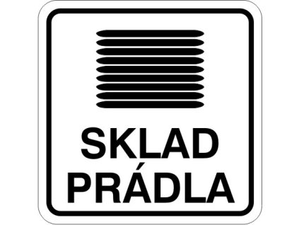 Samolepka Sklad prádla, 11 x 11 cm