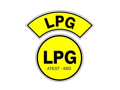 Samolepka LPG, arch 11 x 11,5 cm