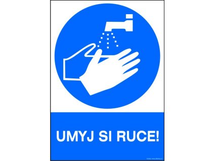 Samolepka Umyj si ruce!, A5