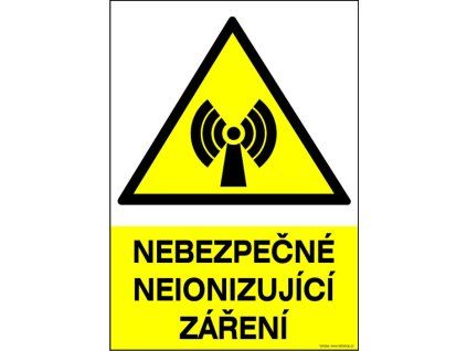 Samolepka Nebezpečné neionizující zařízení