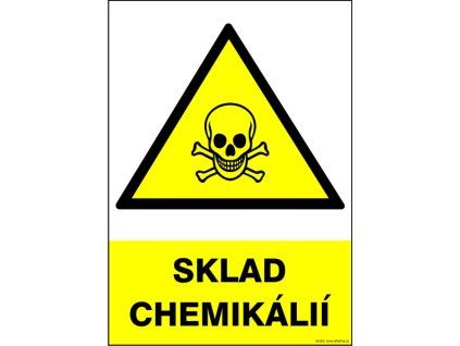 Samolepka Sklad chemikálií