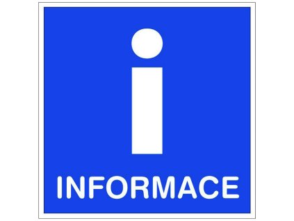 Samolepka Informace, 21x21cm