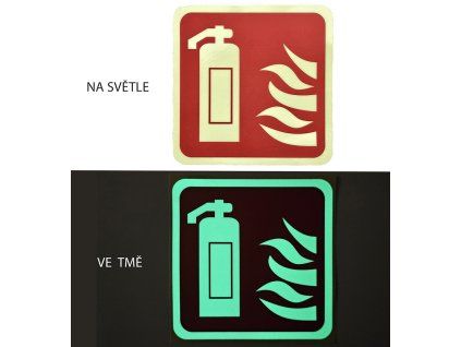 Svítící samolepka Hasicí přístroj