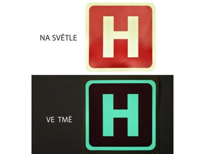 Svítící samolepka Hydrant, 11 x 11 cm