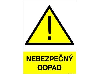 Samolepka Nebezpečný odpad