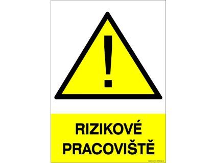 Samolepka Rizikové pracoviště
