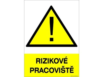 Samolepka Rizikové pracoviště, A4