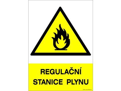 Samolepka Regulační stanice plynu