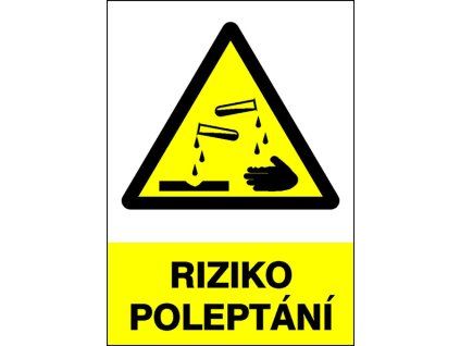 Samolepka Riziko poleptání